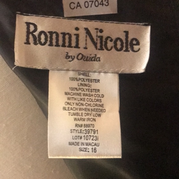 Ronni Nicole sheath black dress NWOT - Picture 4 of 7